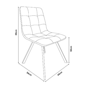Étkezőgarnitúra Fitjar 4 személyes beton hatású/sötétszürke [en.casa]