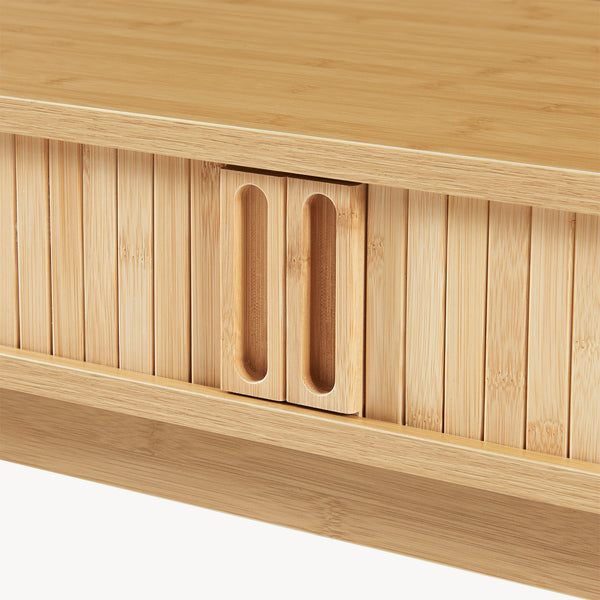 Konzolasztal Tysvær 110x40x78 cm bambusz [en.casa]