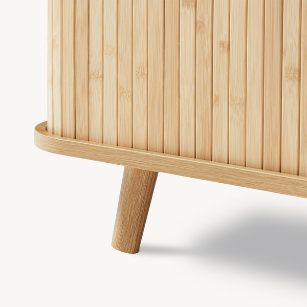 Cipősszekrény ülőpárnával Tvedestrand 50x80x40 cm bambusz/beige [en.casa]