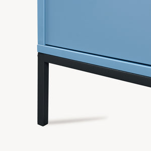 Colwyn cipősszekrény 80x40x45 cm Kék [en.casa]