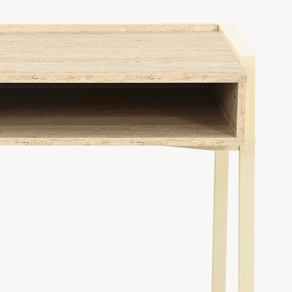 Íróasztal Boderas 107x55x78 cm bézs/travertin [en.casa]