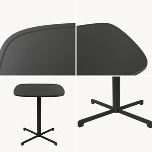 Kültéri bisztróasztal Foggia 75x70x70 cm acél antracitszürke [casa.pro]