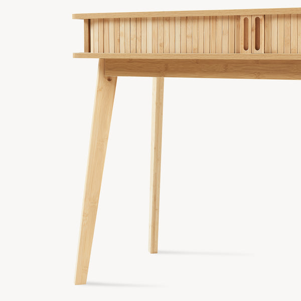 Konzolasztal Tysvær 110x40x78 cm bambusz [en.casa]