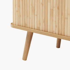 Tárolószekrény Nordkapp 100x40x80 cm bambusz [en.casa]
