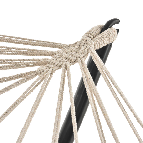 Kerti állvány függőágyhoz HS-001S  fekete 290x100 cm [casa.pro]