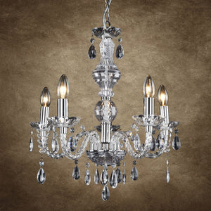 Függőlámpa csillár Elegance króm design lámpa 5xE14 lux.pro