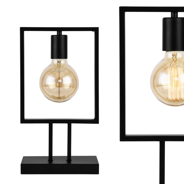 [lux.pro]® Design Asztali lámpa - fekete színben - (1 x E27, max. 60W) - "Innsbruck"