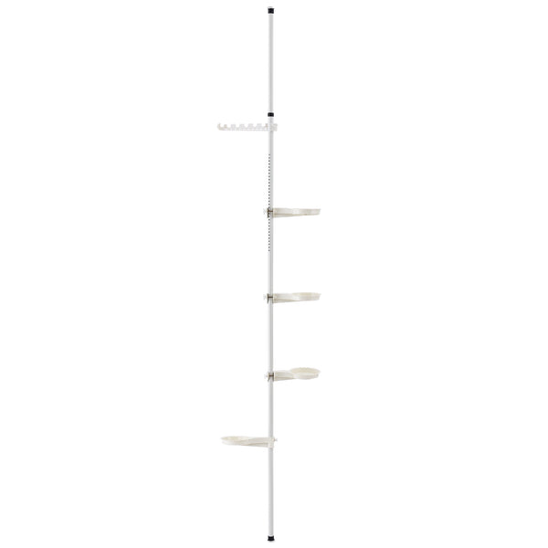 Teleszkópos növény állvány AATR-6507 fehér 110 - 305 cm [en.casa]