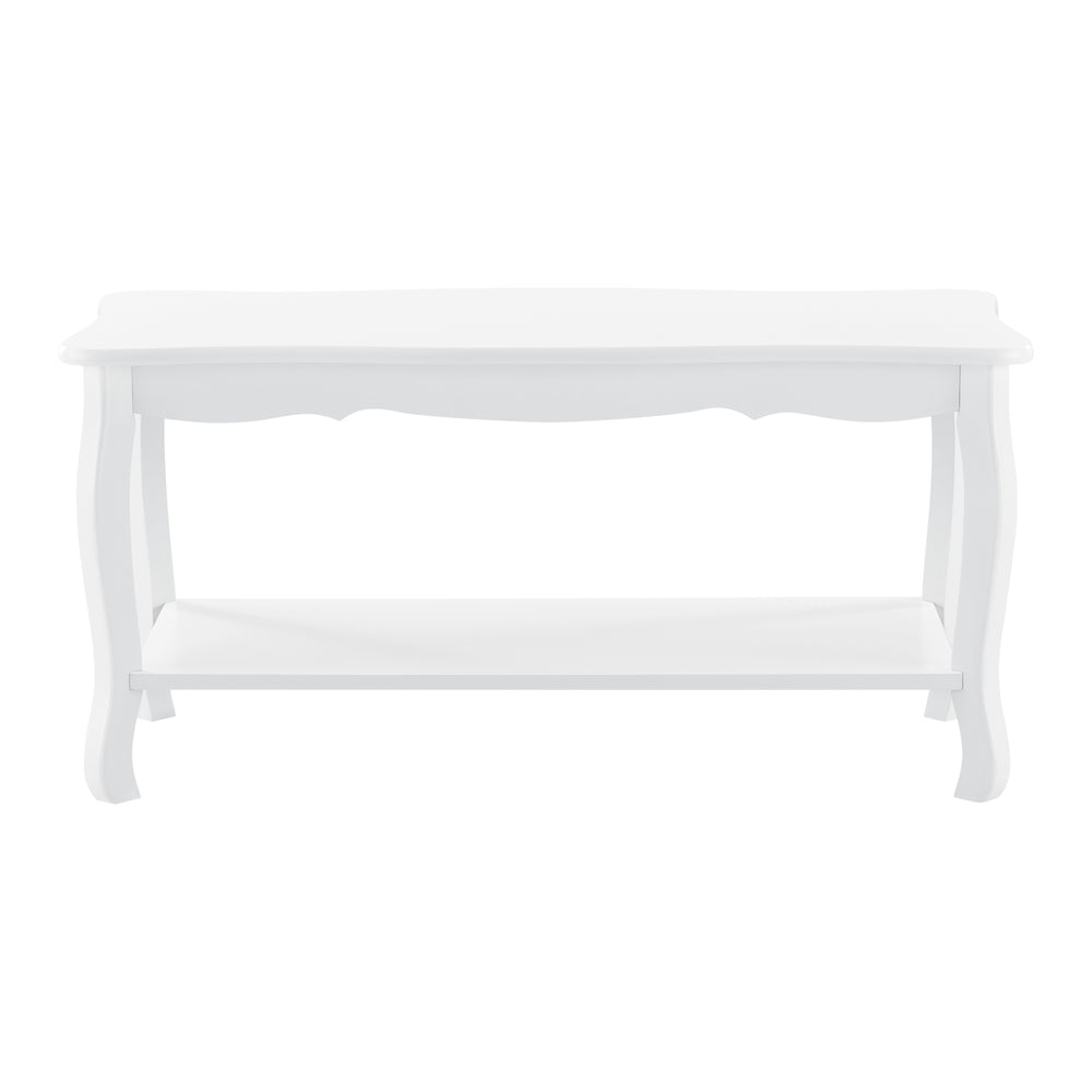 Dohányzóasztal Pearl 88x40x42 cm Shabby Chic stílus Fehér en.casa - premiumXL