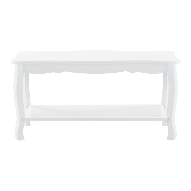 Méretrajz Vintage dohányzóasztal Shabby Chic fehér [en.casa]