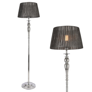 Állólámpa Lingen 151 cm magas 1x E27 króm [lux.pro]