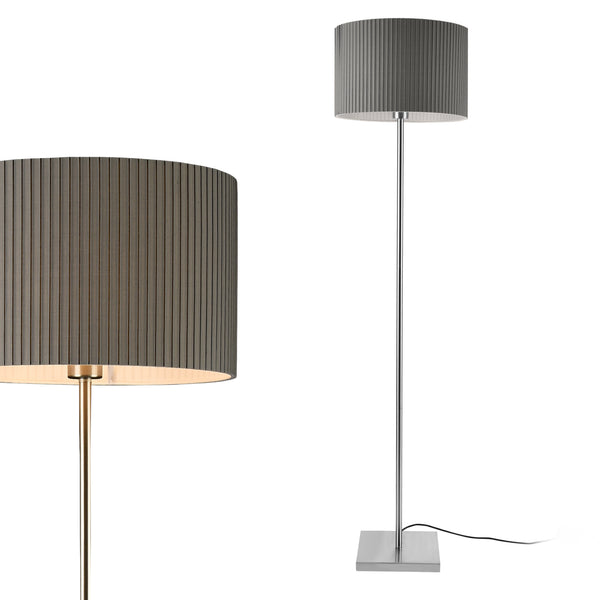 Állólámpa Coimbra 151 cm E27 szürke [lux.pro]