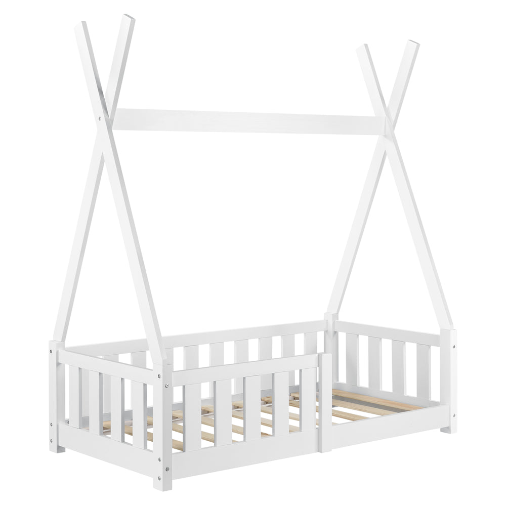 Gyerekágy Helsingborg 70x140 cm fehér [en.casa] - premiumXL