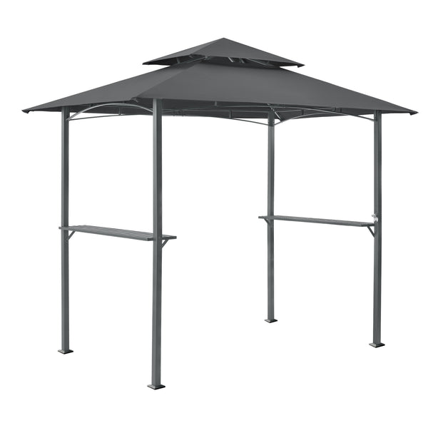 Grillpavilon Parga BBQ 250 x 241 x 151 cm sötétszürke [en.casa]