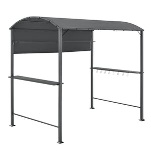 Grillpavilon Pyrgos BBQ 215 x 220 x 140 cm sötétszürke [en.casa]