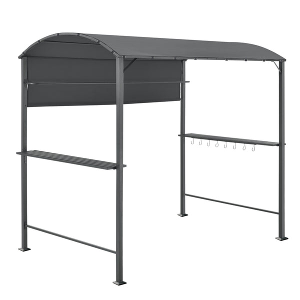 Grillpavilon Pyrgos BBQ 215 x 220 x 140 cm sötétszürke [en.casa]
