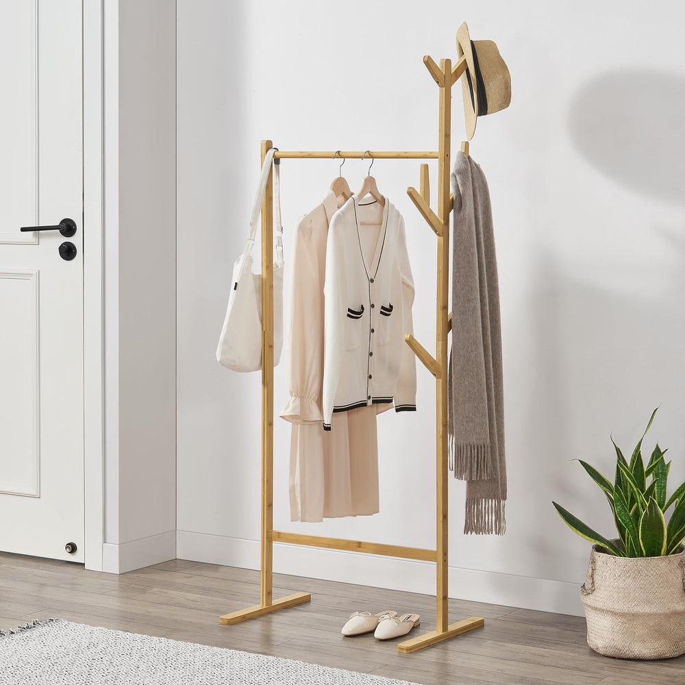 Bambusz ruhafogas Nordreisa 65x40x170cm [en.casa] - premiumXL