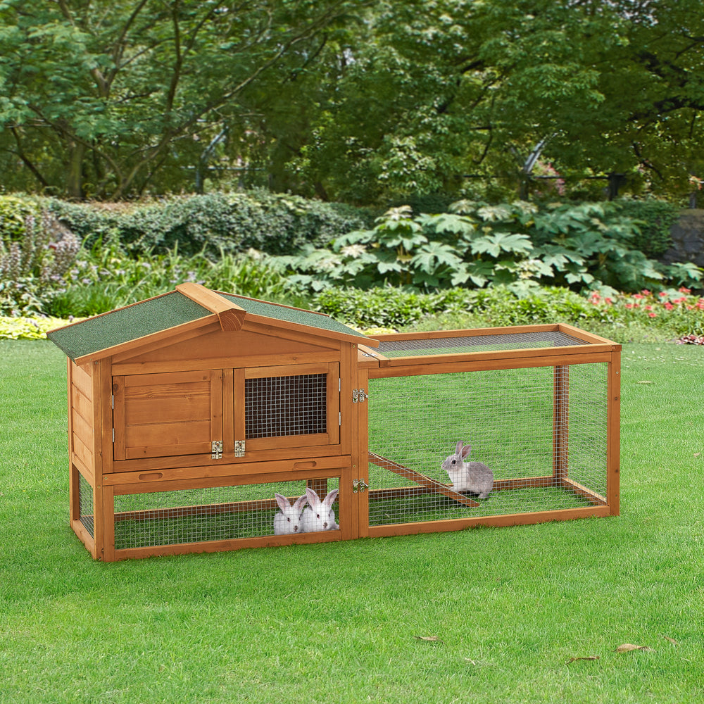 Nyúlketrec Oberursel 68x156x52cm fenyőfa [en.casa] - premiumXL