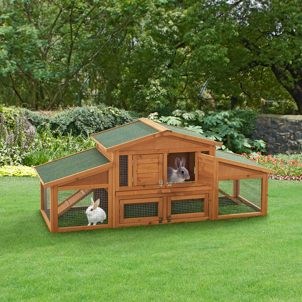 Nyúlketrec Schmitten 72x180x62cm fenyőfa [en.casa] - premiumXL