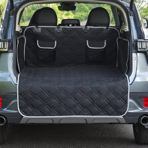 Védőhuzat autóba kutyáknak Wolverhampton 185 x 171 cm  poliészter fekete [en.casa]