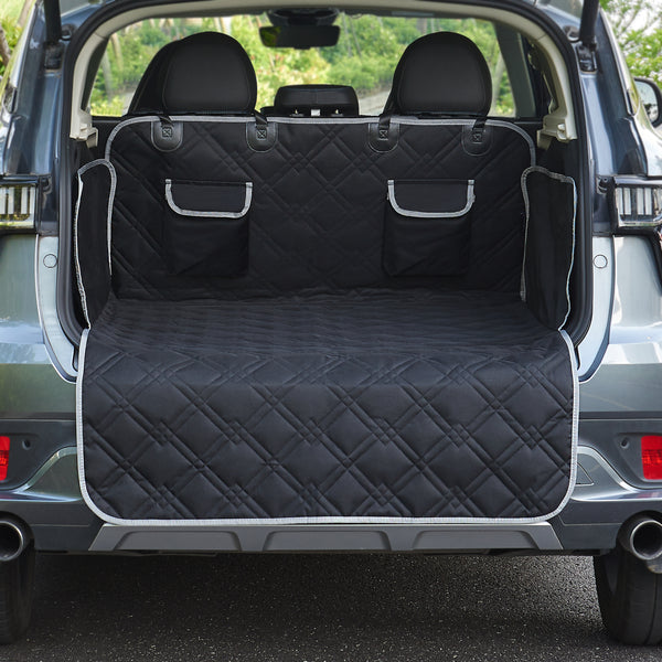 Védőhuzat autóba kutyáknak Wolverhampton 185 x 171 cm  poliészter fekete [en.casa]