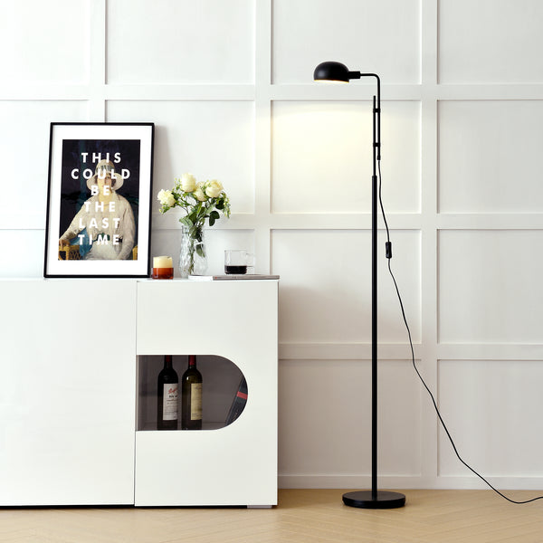Állólámpa Bolton 1 x E14 max. 25W fekete 160 cm [lux.pro] 