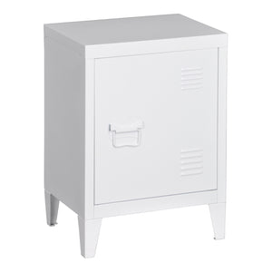 Éjjeli szekrény Inari bal oldali fogantyúval acél [en.casa]