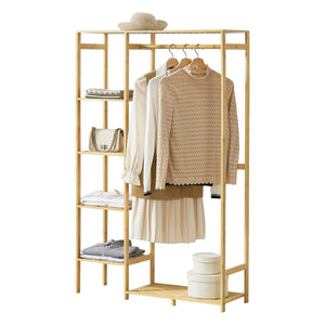 Ruhatartó állvány Eurajoki 1 rúddal 4 polccal 2 további tárolófelülett [en.casa] 