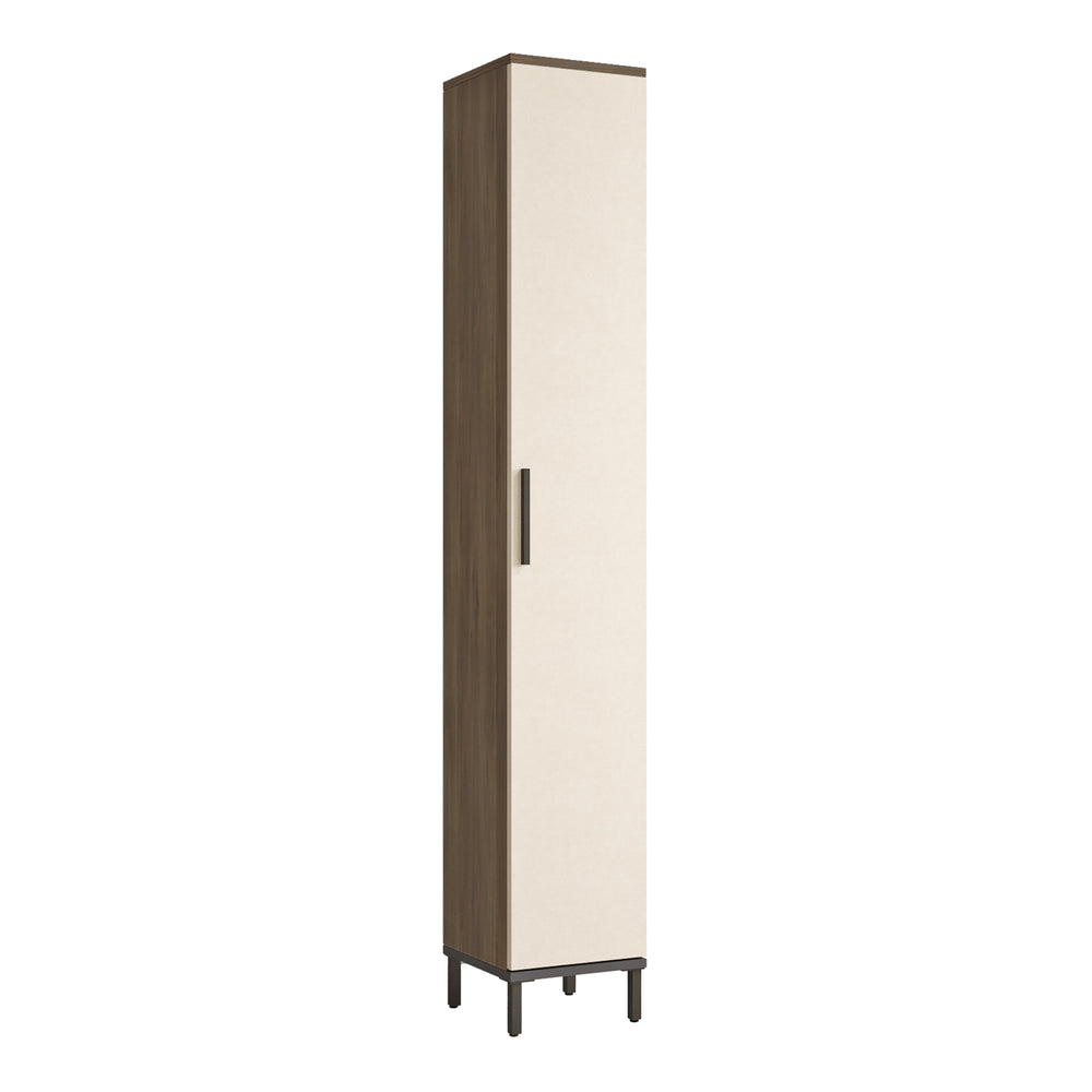 Lieto magas szekrény 6 polccal 183,5 x 29,5 x 29,5 cm tölgy szürke [en.casa] - premiumXL
