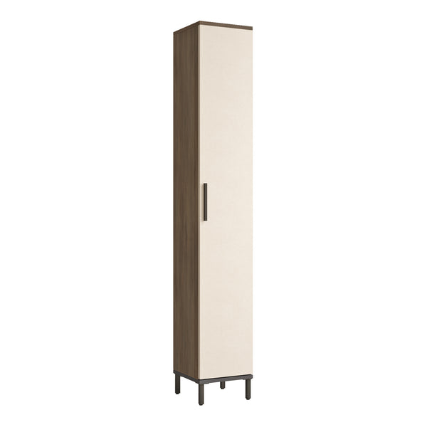 Lieto magas szekrény 6 polccal 183,5 x 29,5 x 29,5 cm szürke tölgy [en.casa]