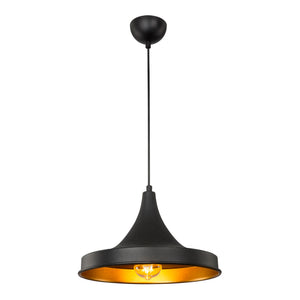 Bamber Bridge függeszték 22,5 x 32,5 cm, 1 égős, fekete / rézszínű [lux.pro]