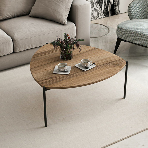 Gladsaxe dohányzóasztal 40x90x89 cm diófa / fekete [en.casa]