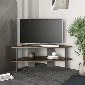 TV-asztal Fredensborg 45x116x40 cm antikfa hatás / antracit [en.casa]
