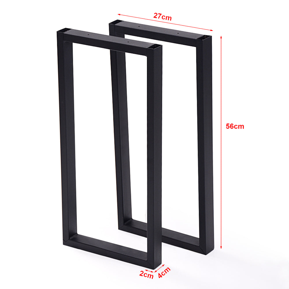 Asztalláb Møldrup 56x27cm fekete [en.casa] - premiumXL