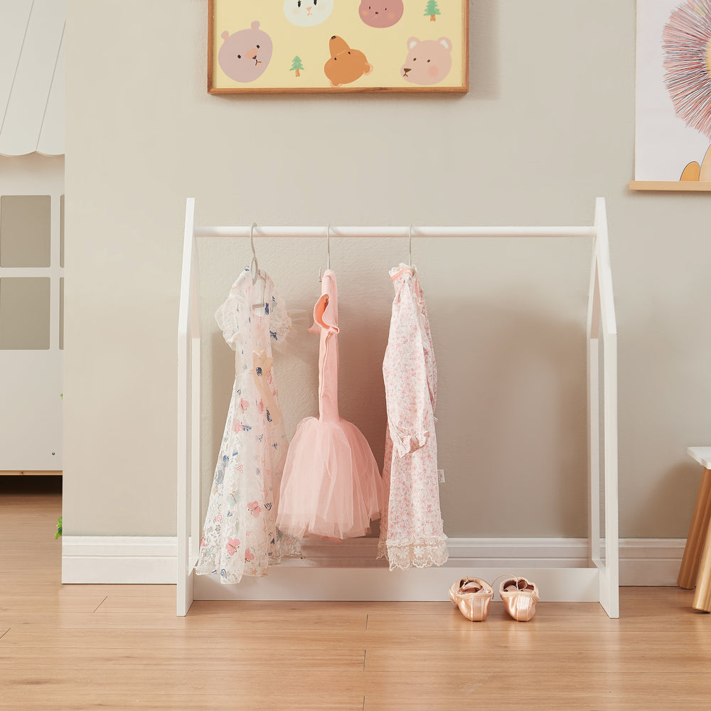 Ruhafogas Værløse 78x75x35cm fehér [en.casa] - premiumXL