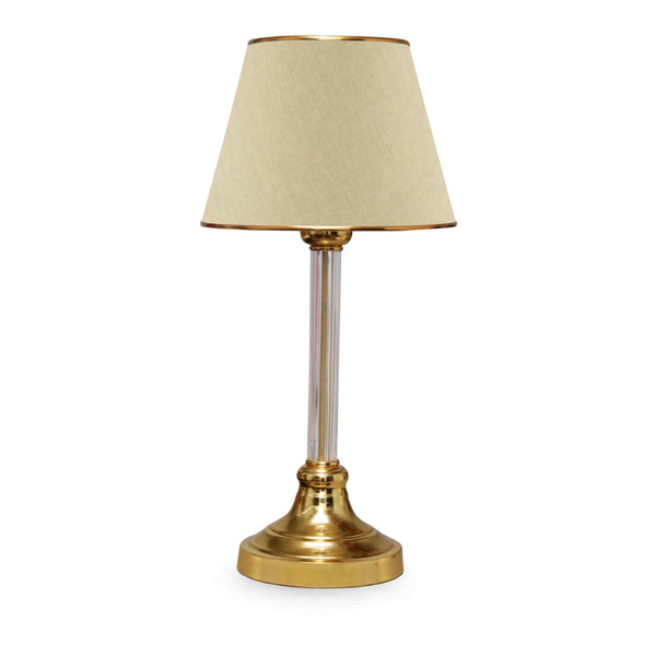 Asztali lámpa Paisley 1xE27 Beige / Sárgaréz színű [lux.pro]