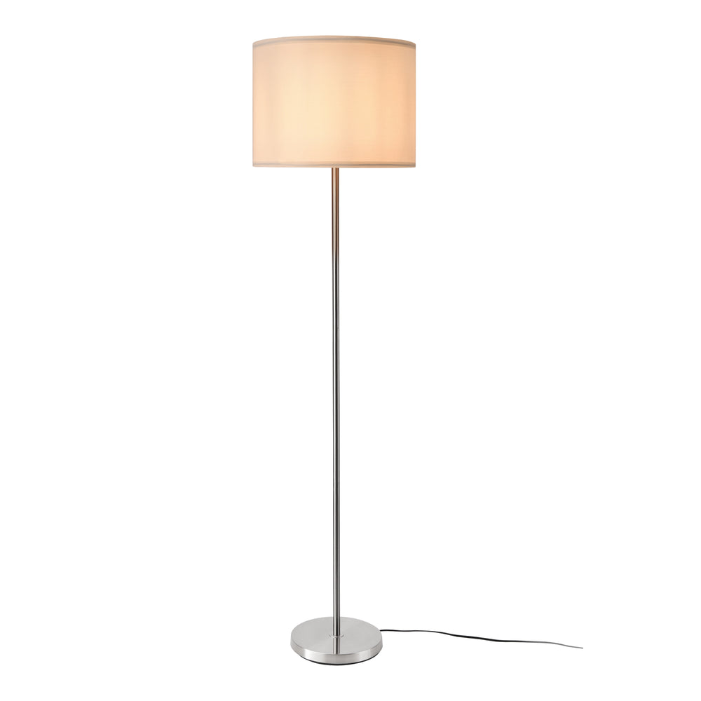 Állólámpa Tamworth E27 ezüst textil [lux.pro] - premiumXL