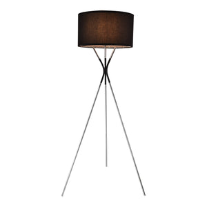 Állólámpa Athlone 1xE27 145cm ezüst/fekete [lux.pro]