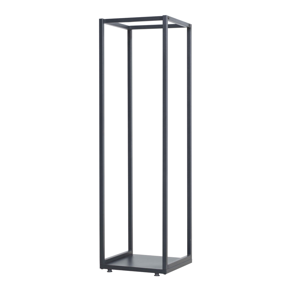 Tűzifaállvány Tornved acél 35x35x120 cm fekete [en.casa] - premiumXL