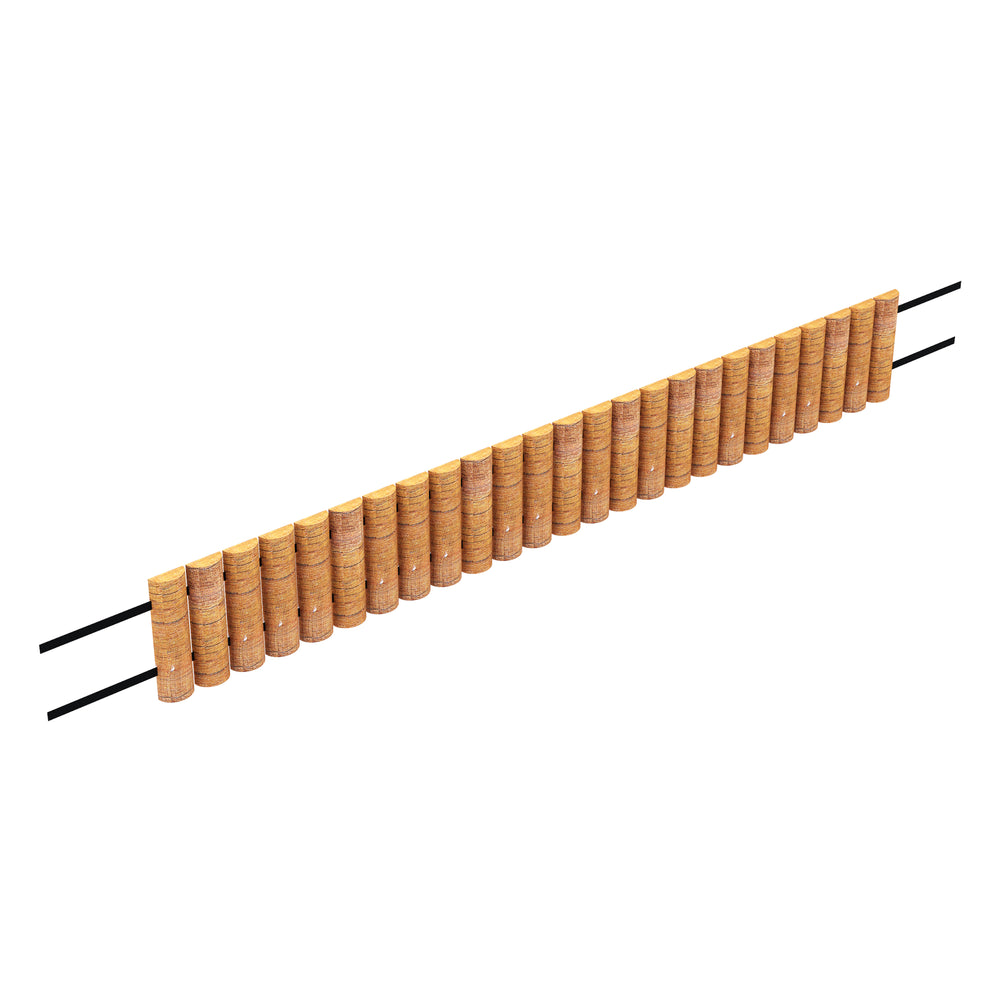 Paliszád Rotta 150x20cm natúr [en.casa]