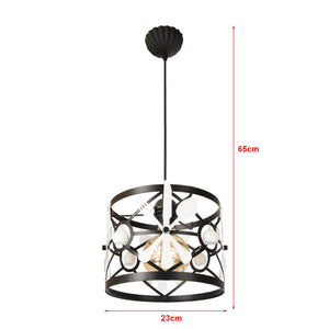 Függeszték Patchway Fekete / Fehér 1 x E27 [lux.pro]