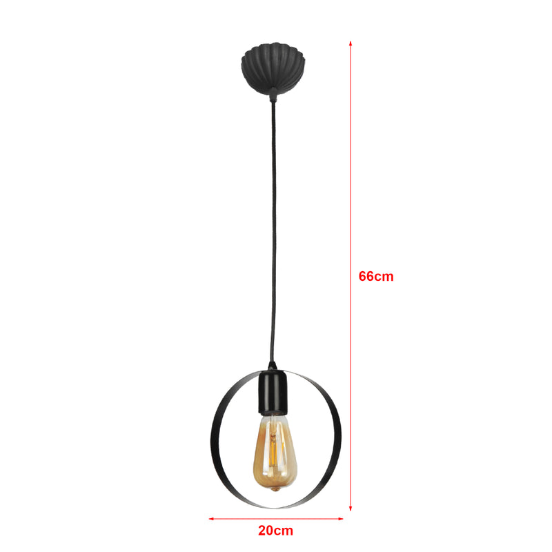 Méretrajz Függeszték Cirencester Fekete [lux.pro]
