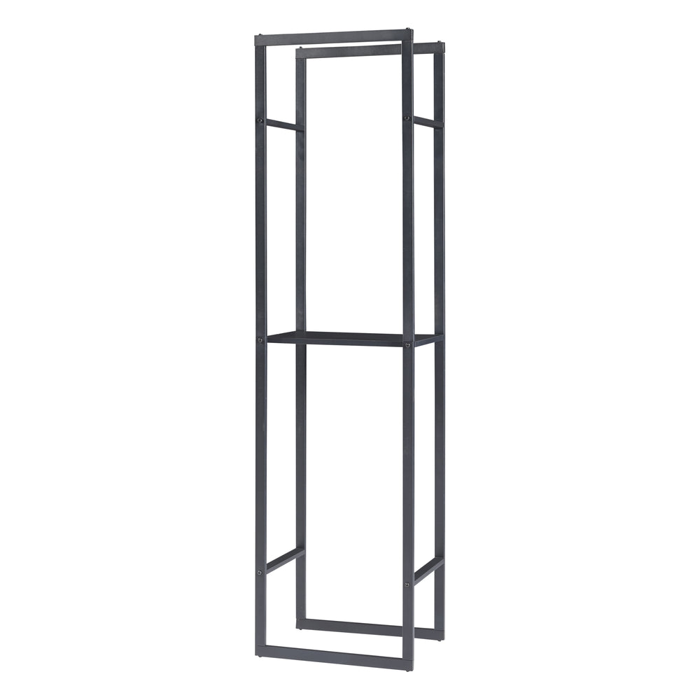 Tűzifaállvány Ulvila polccal 45x30x170cm [en.casa] - premiumXL
