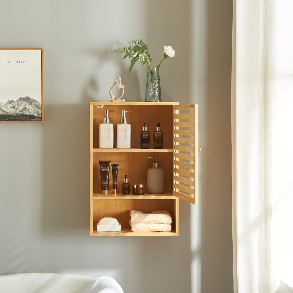 Fürdőszobaszekrény Gjesdal 60x40x20 cm bambusz [en.casa] - premiumXL
