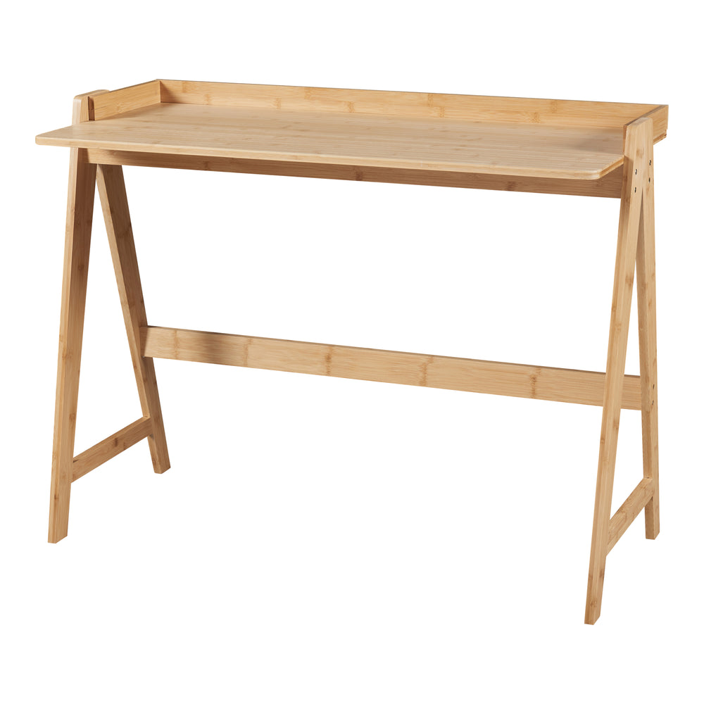 Bambusz íróasztal Härryda 107x47x81cm natúr [en.casa]