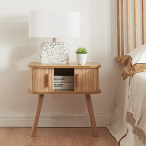 Éjjeli szekrény Nordkapp 2 ajtóval [en.casa]