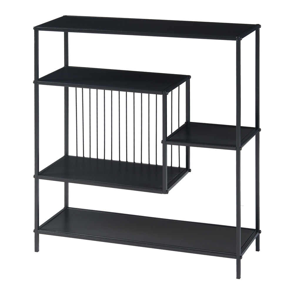 Konzolasztal Beesel 65,5x60x20 cm Fekete [en.casa] - premiumXL