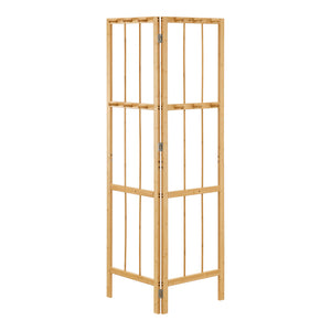 Előszoba sarokpanel Hyllestad 165,5x92x8cm bambusz [en.casa]