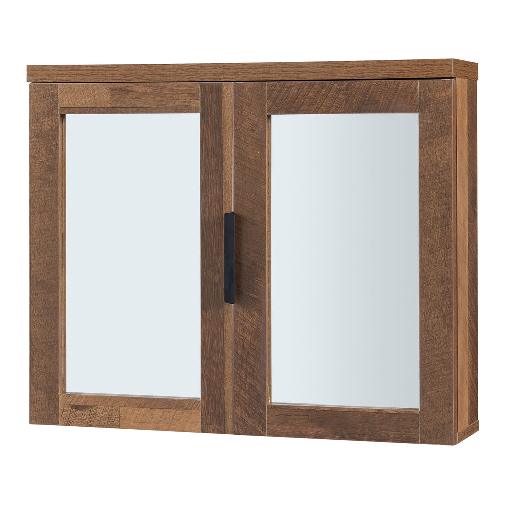 Tükrös szekrény Namsskogan 50x60x15cm diófa hatás [en.casa] - premiumXL