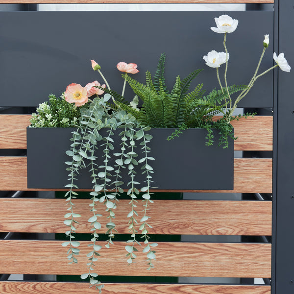 Virágláda Achtkarspelen 50x12x15cm antracit [en.casa]